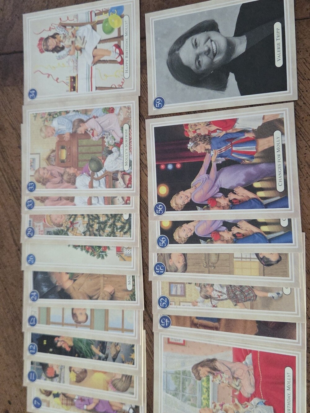 Vintage 1994 American Girl Molly McIntire Trading Card Lot (20 Cards Total)